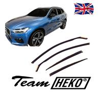Wind Deflectors Fits Volvo XC60 Mk2 2017-Up 5-Door 4-Pcs Set Tinted Heko