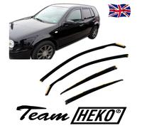 Heko Wind Deflectors For VW Golf 4 Mk4 Hatchback / Estate 1997-2006 4Pcs Tinted