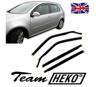 Wind Deflectors Fits VW Golf Mk5 GTI 2003-2009 5-Door 4-Pcs Set Tinted Heko
