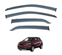 Wind Deflectors for Buick Encore MK1 2013-2018, Rain & Sun Protection Window Visors Rain Guards with Bright Stripes Car Accessories