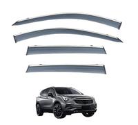 Wind Deflectors for Buick Envision MK1 2014-2020, Rain & Sun Protection Window Visors Rain Guards with Bright Stripes Car Accessories