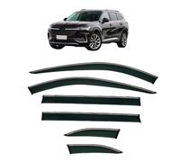 Wind Deflectors for Buick Envision PLUS MK2 2021, Rain & Sun Protection Window Visors Rain Guards with Bright Stripes Car Accessories,6PCS