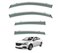 Wind Deflectors for Buick Verano Sedan MK2 2015-2021, Rain & Sun Protection Window Visors Rain Guards with Bright Stripes Car Accessories