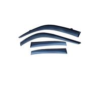 Wind Deflectors For Civic 2023 Door Visor Rain Guards Acrylic Black Titanium Strip 4-Piece Set Rain Guards