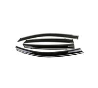 Wind Deflectors For Civic Door Rain Guards PC Material Set Of 4 With Chrome Trim Rain Guards(2016 tenth generation)