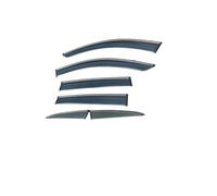 Wind Deflectors For CR-V Door Visor Rain Guards PVC Side Window Deflectors With Silver Trim 2017-2022 Rain Guards(6pcs)