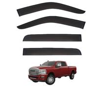 Wind Deflectors for Dodge Ram RAM 3500 Pickup Truck MK4 2009-2023+, Scratch Resistant Window Sun Visors without Bright Stripes Rain Guards Accessories