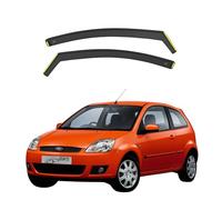 Wind Deflectors for Ford Fiesta MK6 2002-2008 3-Door Hatchback 2pcs Set - In Channel Type - Rain Visors - Rain Shields - Window blades (BWS)