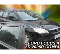 Wind deflectors for Ford Focus MK2 2004 - 2011 ESTATE / WAGON 4.pc HEKO 15227