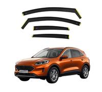 Wind Deflectors for FORD KUGA MK3 5-doors 2020-onwards 4-pieces Set - Keep Your Car Ventilated in Rain - Reduce Wind Turbulence - In-Channel Dark Tinted Set Visors