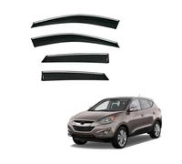 Wind Deflectors, For Hyundai Tucson IX35 2010-2014 Keep Your Car Ventilated in Rain, Reduce Wind Turbulence, Window Deflectors