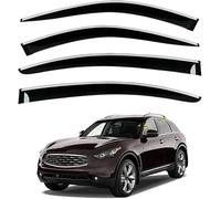 Wind Deflectors for Infiniti FX MK2-S51 2009-2017, Keep Your Car Ventilated in Rain Car Rain Guard Shield Stick-on Fitment Weathershields