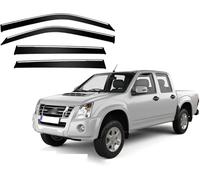 Wind Deflectors For Isuzu D-Max MK1-RA-RC 2002-2008 2009 2010, Window visor Tinted in Channel Fitment Sun Visors/Rain Shield/Wind Shield