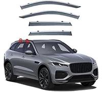 Wind Deflectors for Jaguar F-PACE 2016-2022, Keep Your Car Ventilated in Rain Car Rain Guard Shield Stick-on Fitment Weathershields