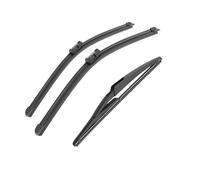 wind deflectors For Lancia for Delta MK3 2008-2014 24"+18"+11" Front Rear Wiper Blades Windshield Windscreen Window
