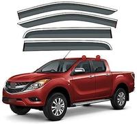 Wind Deflectors for Mazda BT-50 UP/UR/TF 2012-2020, Rain Guards Window Visor Side Visors Window Deflectors Side Shatterproof Sun Visor