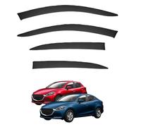 Wind Deflectors for MAZDA Demio Hatchback/Sedan MK3-DJ-DL 2015-2023+, Scratch Resistant Window Sun Visors without Bright Stripes Rain Guards Accessories