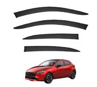 Wind Deflectors for Mazda2 Hatchback MK3/DJ/DL 2015+, Scratch Resistant Window Sun Visors without Bright Stripes Rain Guards Accessories