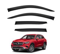 Wind Deflectors for Mercedes-Benz GLC-Class Mk2 X254 2023+ SWB | Car Set Window Visors Rain Deflectors Out-Channel Stick-On Style without Chrome Trim Sunshade