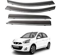 Wind Deflectors for Nissan March 2010-2018, Rain Guards Window Visor Side Visors Window Deflectors Side Shatterproof Sun Visor