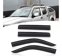 Wind Deflectors for Nissan Navara D40 2005-2015 MK2 Double Cab