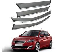 Wind Deflectors For Peugeot 308 2011 2012 2013 2014 2015, Keep Your Car Ventilated in Rain, Reduce Wind Turbulence,Rain & Sun Guard Side Window
