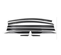 Wind Deflectors For Toyota For Sienna XL40 2021-2026 Black Silvery Window Visor Vent Shades Sun Rain Window Visor(2011-2020)