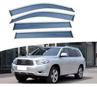 Wind Deflectors for Toyota Highlander 2009-2014, Rain Guards Window Visor Side Visors Window Deflectors Side Shatterproof Sun Visor