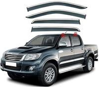 Wind Deflectors for Toyota HILUX VIGO AN10 AN30 2005-2014, Rain Guards Window Visor Side Visors Window Deflectors Side Shatterproof Sun Visor