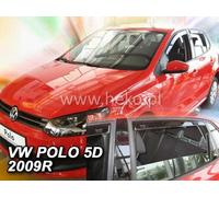 Wind deflectors for VW POLO V 2009 - 2017 5.doors 4.pc HEKO 31178