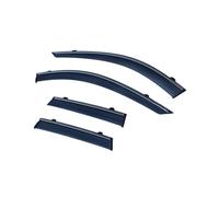 Wind Deflectors For XC60 Door Side Window Deflectors Black Semi-Transparent 4 Pieces Set 2018-2023 Models Rain Guards(3D stainless steel bright strip)