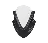 Wind Deflectors Motorcycle Windshield Wind Deflector Screen Double Bubble For For Ninja 400 2019-2020 250 300 2013-2018 2016(Matter Black Clear)