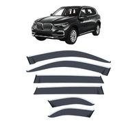 Wind Deflectors Set for BMW X5 Standard Wheelbase MK4-G05 2019-2025, Tape-on Window Visors Rain Guards Exterior with Bright Stripes Car Accessories,6PCS