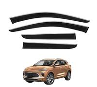 Wind Deflectors Set for Buick Encore GX Short Wheelbase MK1 2021+, Tape-on Window Visors Rain Guards Exterior with Bright Stripes Car Accessories