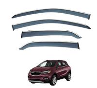 Wind Deflectors Set for Buick Encore MK1 2013-2018, Tape-on Window Visors Rain Guards Exterior with Bright Stripes Car Accessories