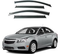Wind Deflectors Set for Chevrolet Cruze 2009-2014 Door In Channel Rain Guards Rain Protection Easy Installation