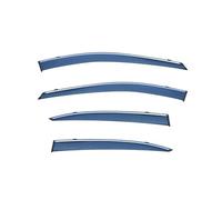 Wind Deflectors Set For CITY 2009-2014 Window Rain Guards Ventvisor Bright Strip Wind Deflectors Visors Guard Door Visor Vent Guard Deflectors(Stainless steel)