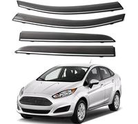 Wind Deflectors Set for Fiesta Sedan 2010-2018 Door In Channel Rain Guards Rain Protection Easy Installation