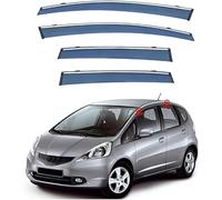 Wind Deflectors Set for FIT Jazz Hatchback MK2 GE 2008-2013 Door In Channel Rain Guards Rain Protection Easy Installation