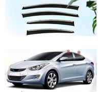 Wind Deflectors Set for Hyundai Elantra Avante MD UD 2012 Door In Channel Rain Guards Rain Protection Easy Installation