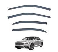 Wind Deflectors Set for Lincoln Continental MK10 2017-2020, Tape-on Window Visors Rain Guards Exterior with Bright Stripes Car Accessories