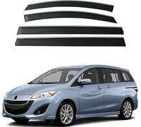 Wind Deflectors Set for Mazda Premacy 2008-2018 Door In Channel Rain Guards Rain Protection Easy Installation