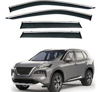 Wind Deflectors Set for Nissan X Trail Rogue MK4 T33 2022 2023 2024 Door In Channel Rain Guards Rain Protection Easy Installation