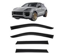 Wind Deflectors Set for Porsche Cayenne MK3-9Y0 2019-2025, Tape-on Window Visors Rain Guards Exterior with Bright Stripes Car Accessories