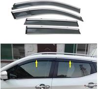 Wind Deflectors Set for Qashqai J11 2014-2018 Door In Channel Rain Guards Rain Protection Easy Installation