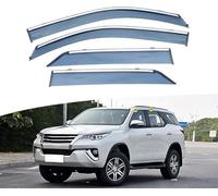 Wind Deflectors Set for Toyota FORTUNER AN150 AN160 2016 Door In Channel Rain Guards Rain Protection Easy Installation