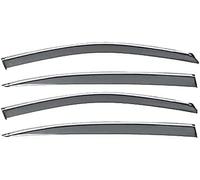 Wind Deflectors Set for VW Passat B7 B7L 2011-2016 Door In Channel Rain Guards Rain Protection Easy Installation