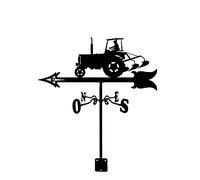 Wind Direction Indicator Sailboat Tractor Weathervane Measuring Tool Weather Vane Stainless Steel Weathercock Direction Indicator for Garden Patio Yard Ornament Decoration (Color : Tractor)