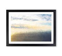 Wind Farm in Abstract Framed Print | A2 Black Framed Wall Art | Ready to Hang | Abstract Fantasy Picture | Living Room Bedroom Lounge Office