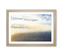 Wind Farm in Abstract Framed Print | A2 Oak Framed Wall Art | Ready to Hang | Abstract Fantasy Picture | Living Room Bedroom Lounge Office